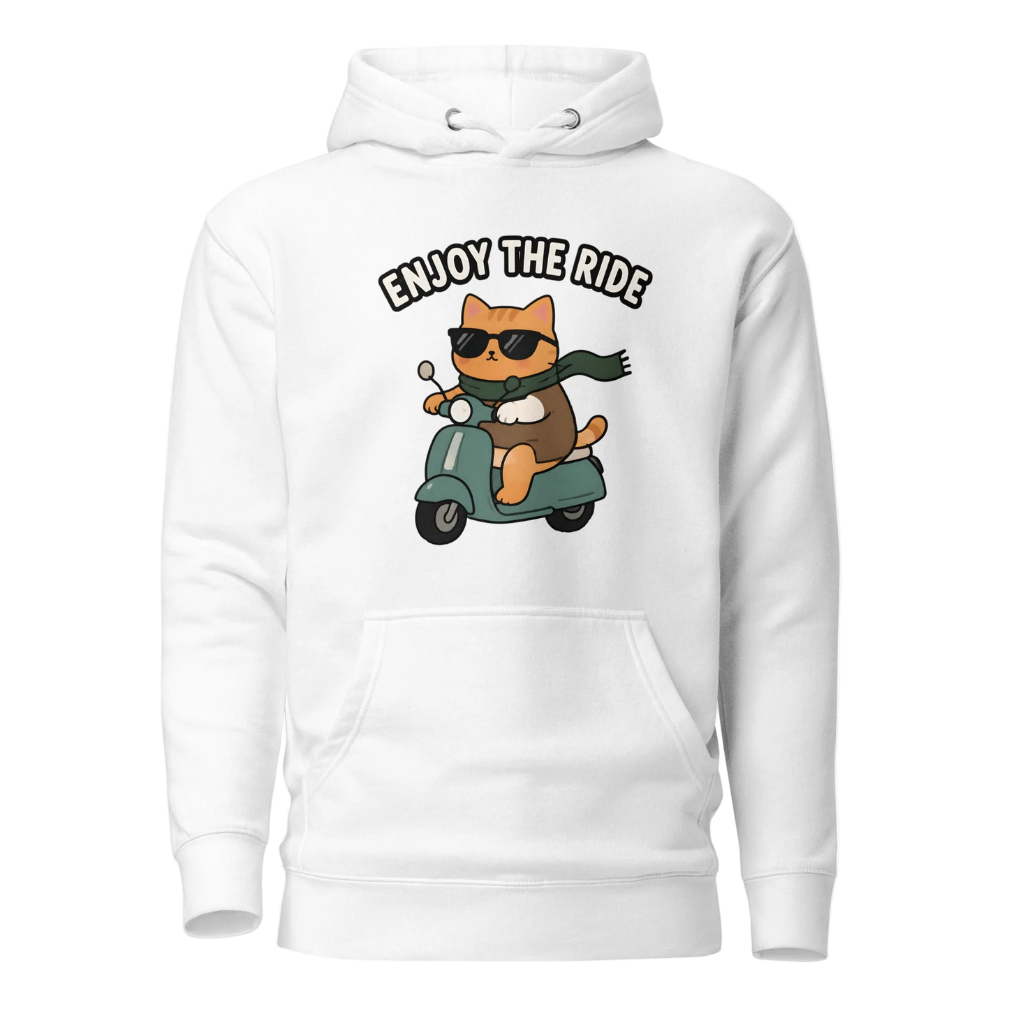 Enjoy the Ride Cat Hoodie – Unisex