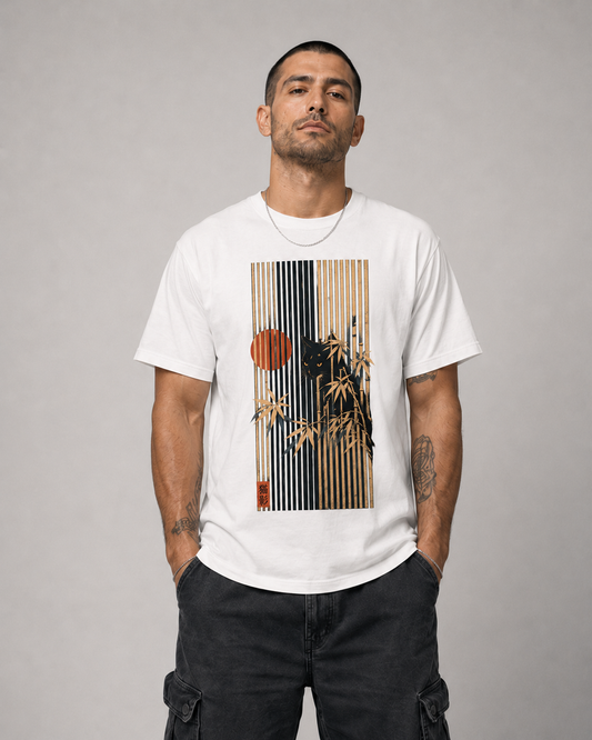 Color: White | Between Lines tee front Model 1
