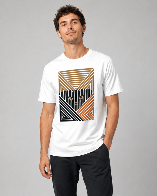 Color: White | Form Study tee front Model 1
