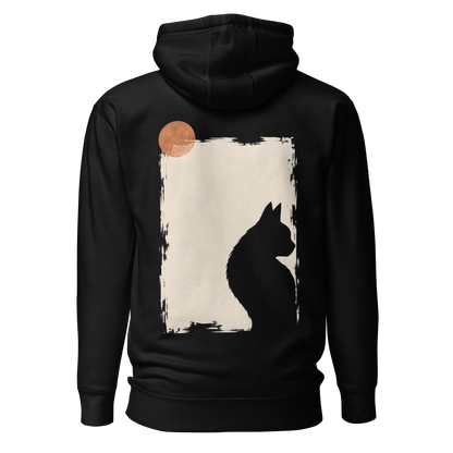 Color: Black | Quiet Window hoodie back artwork
