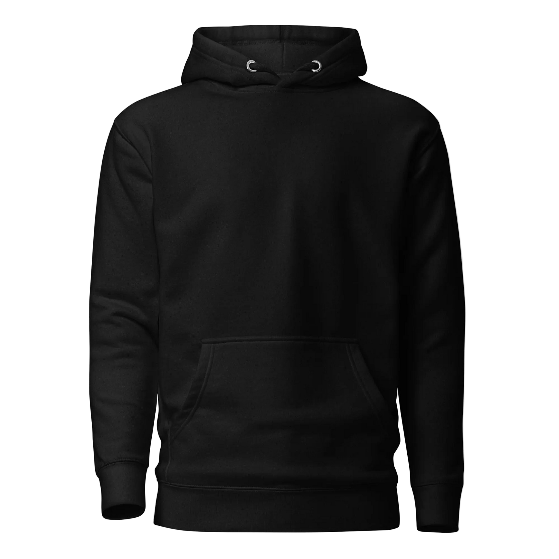 Color: Black | Calm hoodie front view