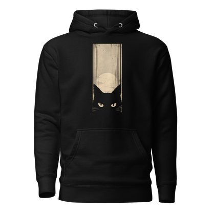Color: Black | Eye Contact hoodie front artwork