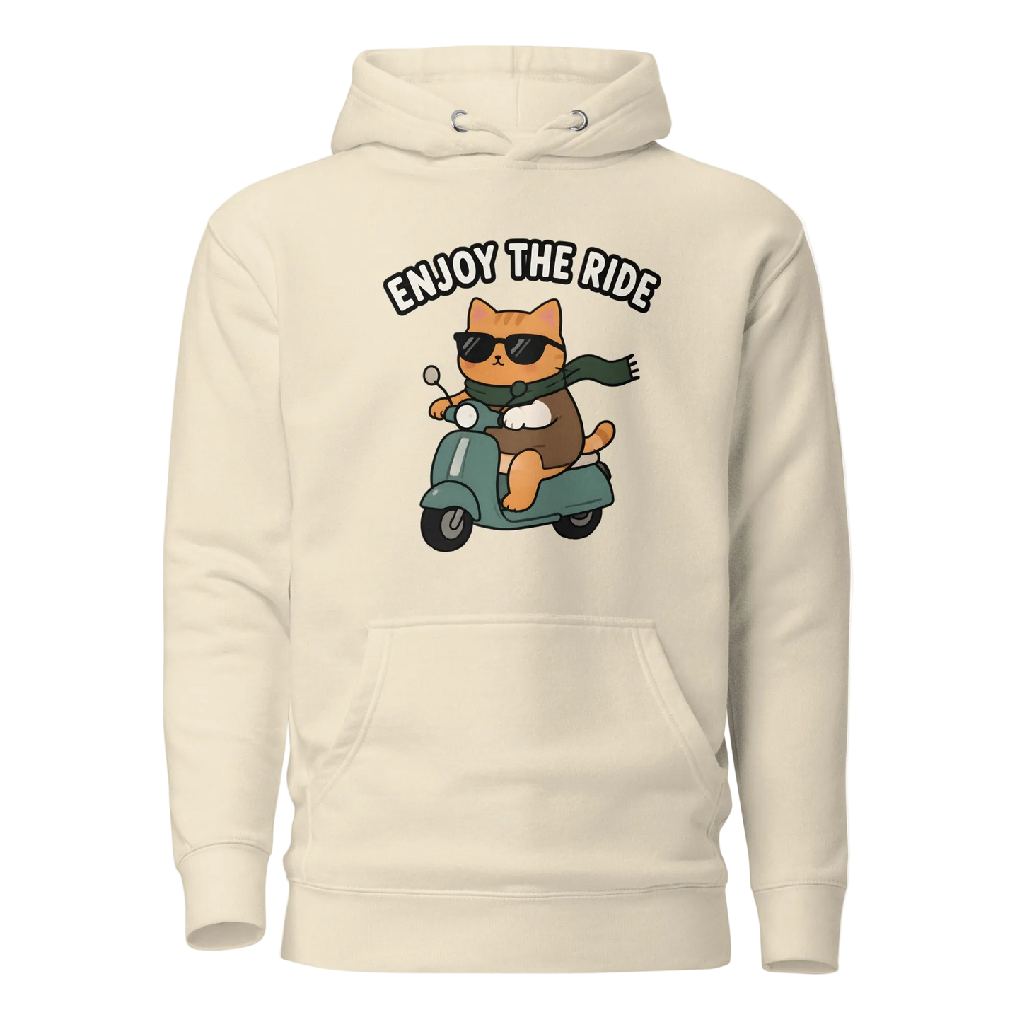 Enjoy the Ride Cat Hoodie – Unisex