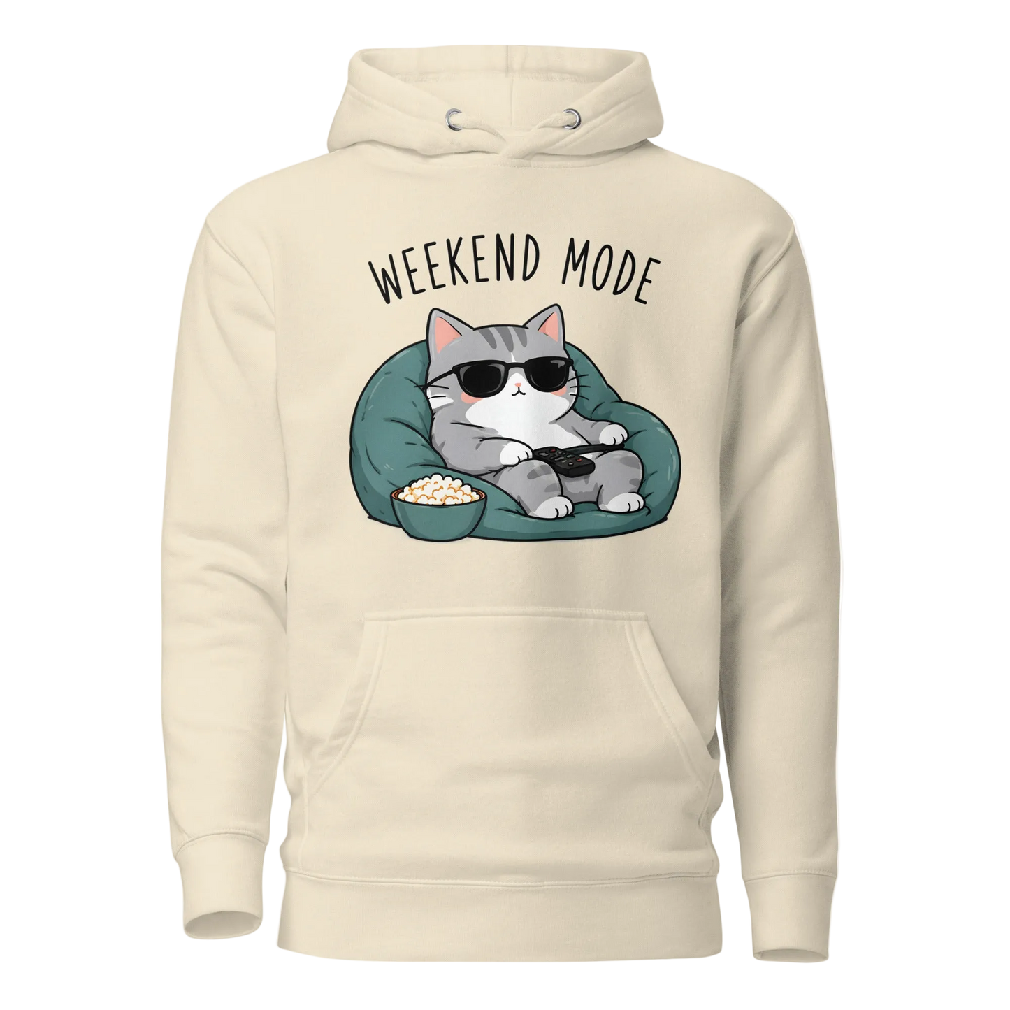 Weekend Mode Cat Hoodie – Unisex