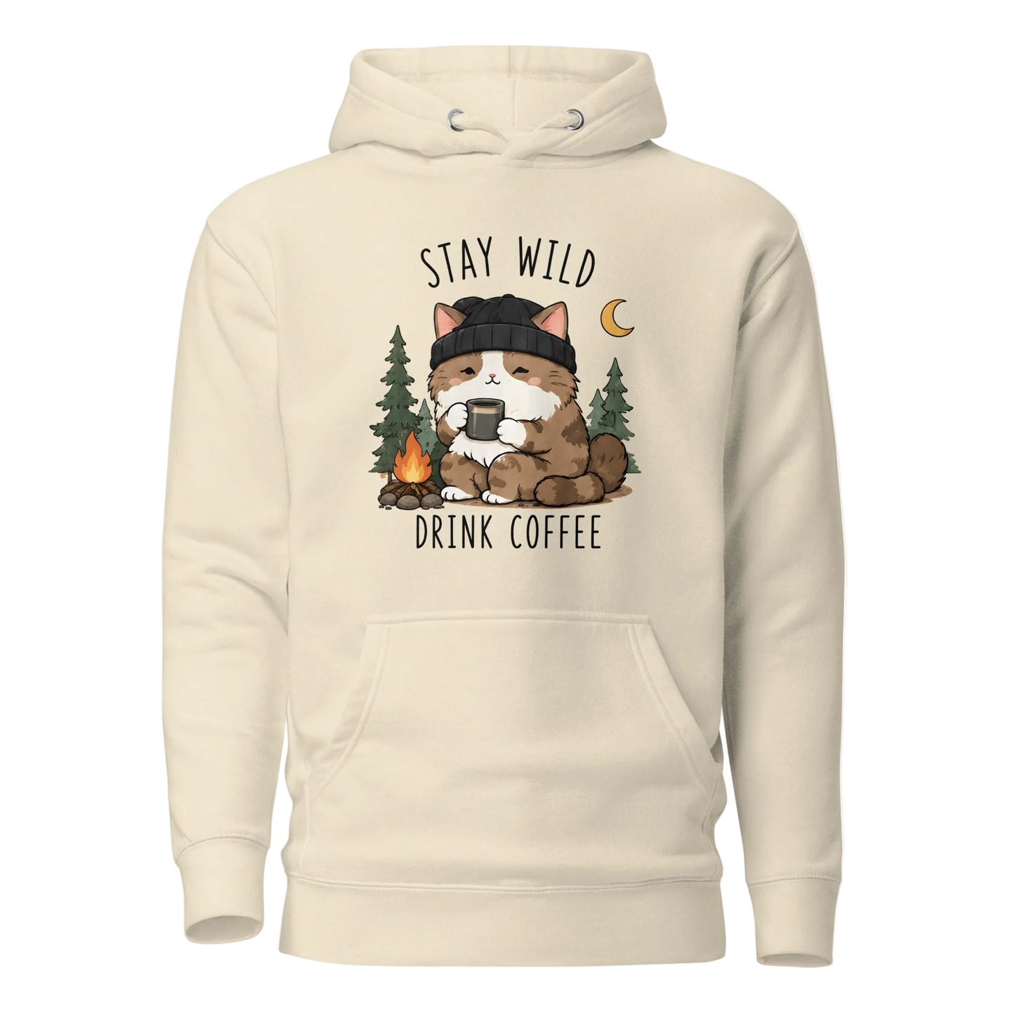 Stay Wild, Drink Coffee Hoodie – Unisex