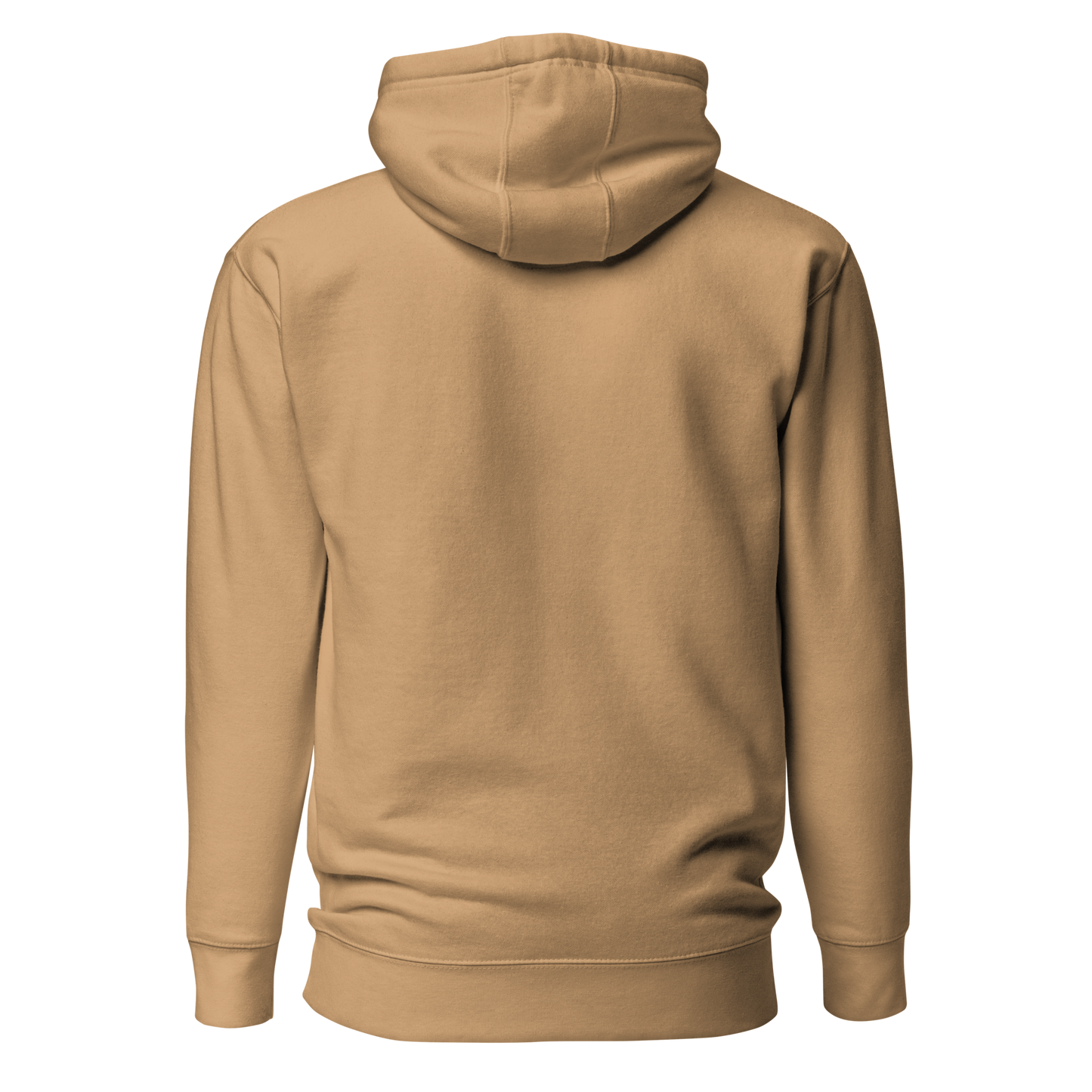 Color: Khaki | Open Horizon hoodie back view