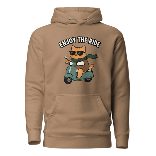 Enjoy the Ride Cat Hoodie – Unisex