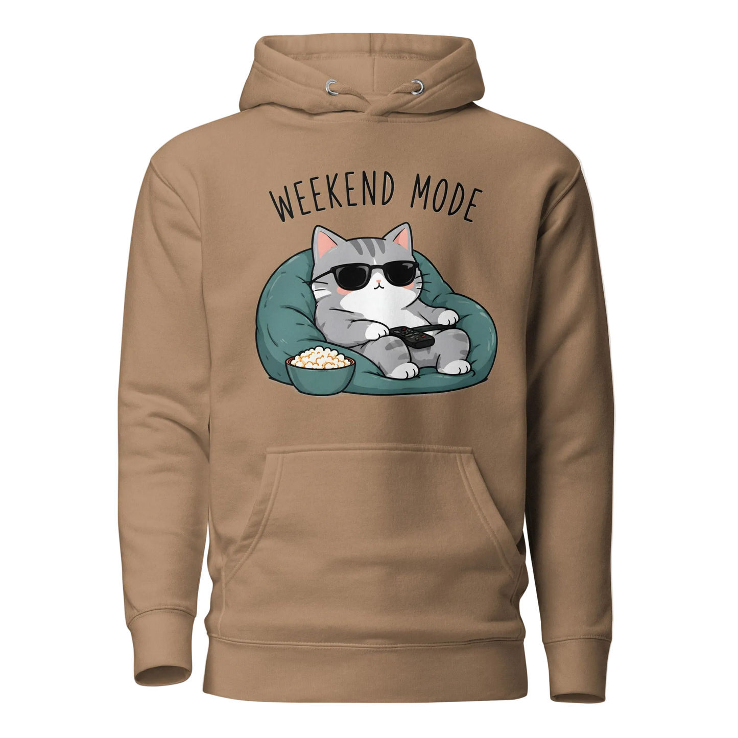 Weekend Mode Cat Hoodie – Unisex