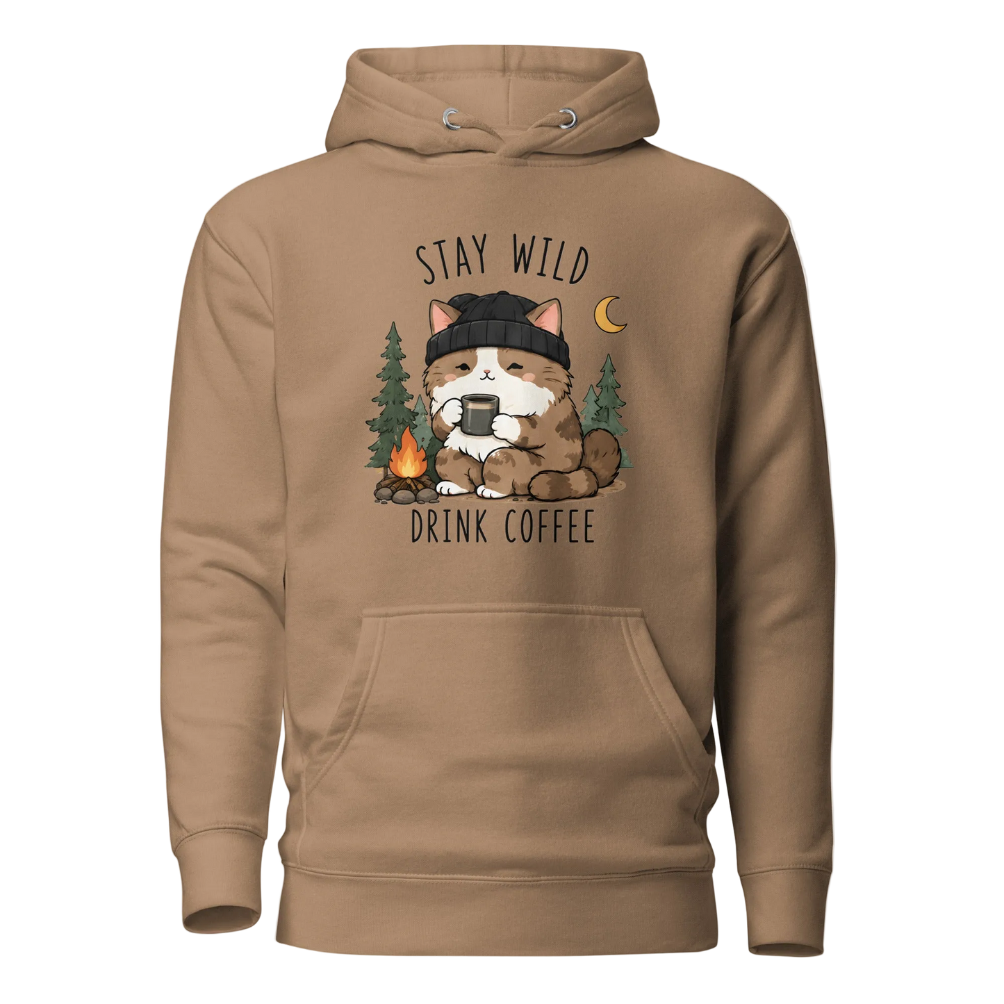 Stay Wild, Drink Coffee Hoodie – Unisex