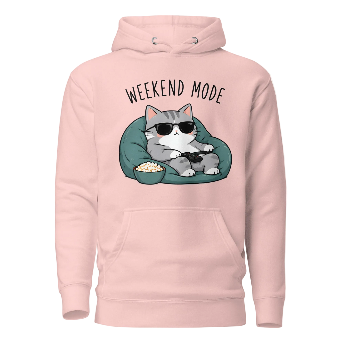 Weekend Mode Cat Hoodie – Unisex