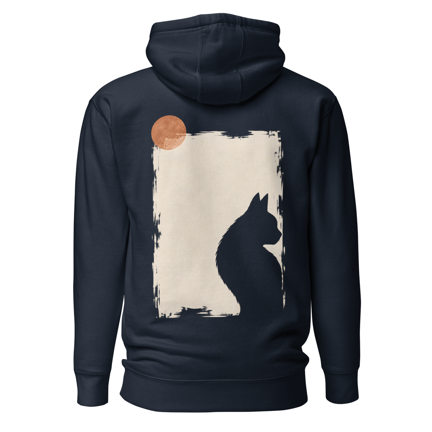 Color: Navy Blazer | Quiet Window hoodie back artwork