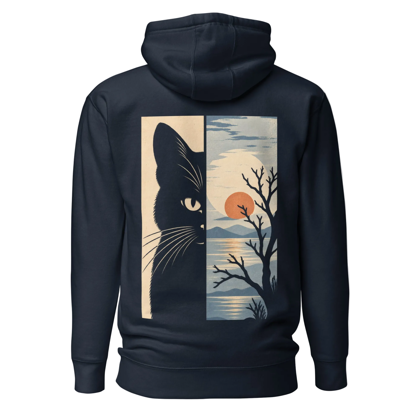 Color: Navy Blazer | Calm hoodie back artwork