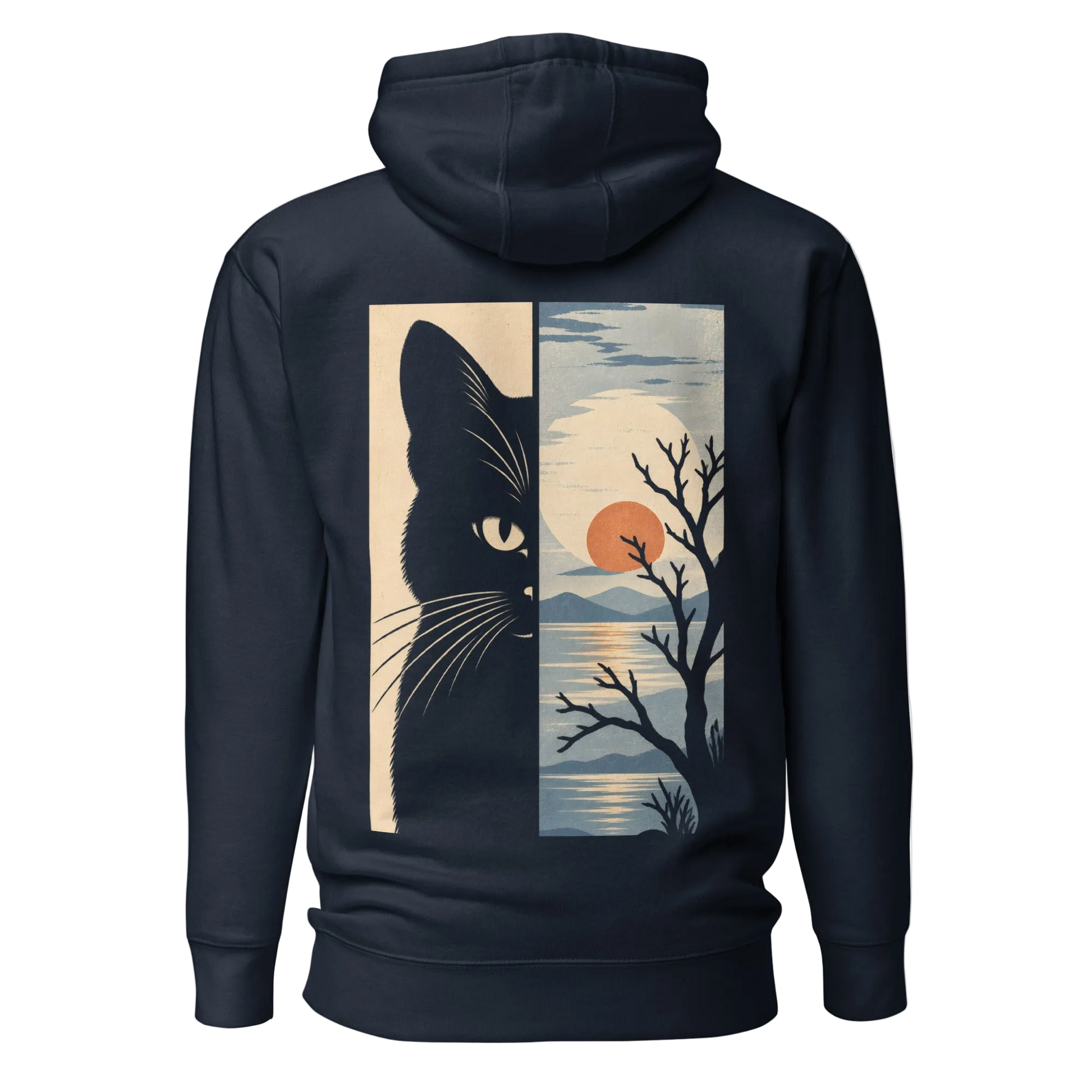 Color: Navy Blazer | Calm hoodie back artwork