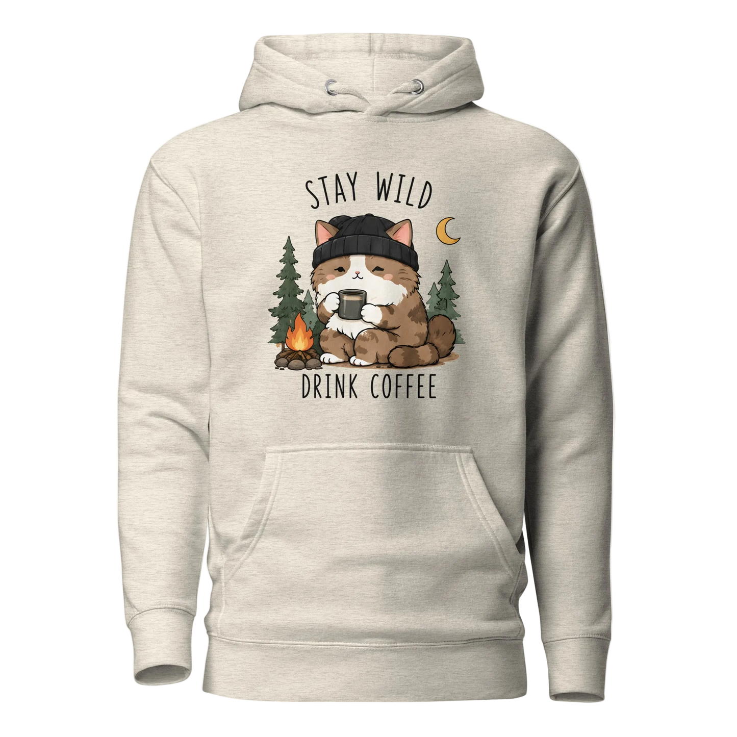 Stay Wild, Drink Coffee Hoodie – Unisex