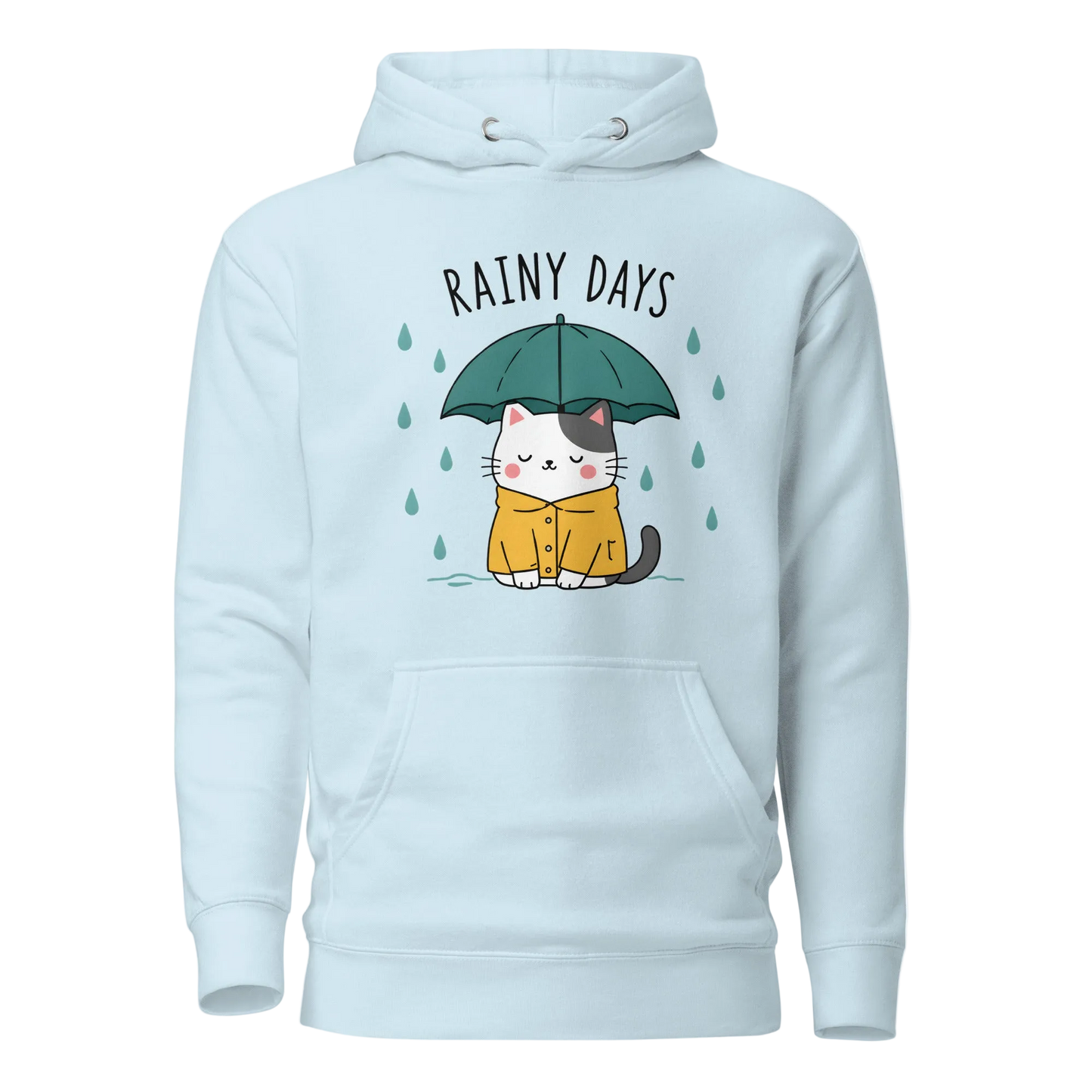 Rainy Days Cat Hoodie – Unisex