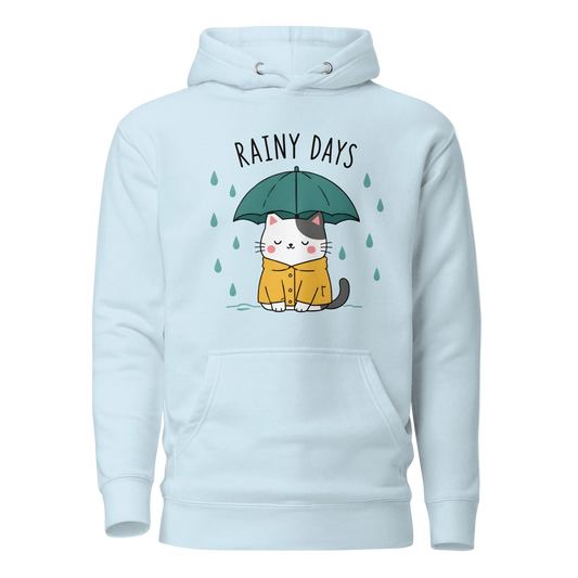 Rainy Days Cat Hoodie – Unisex