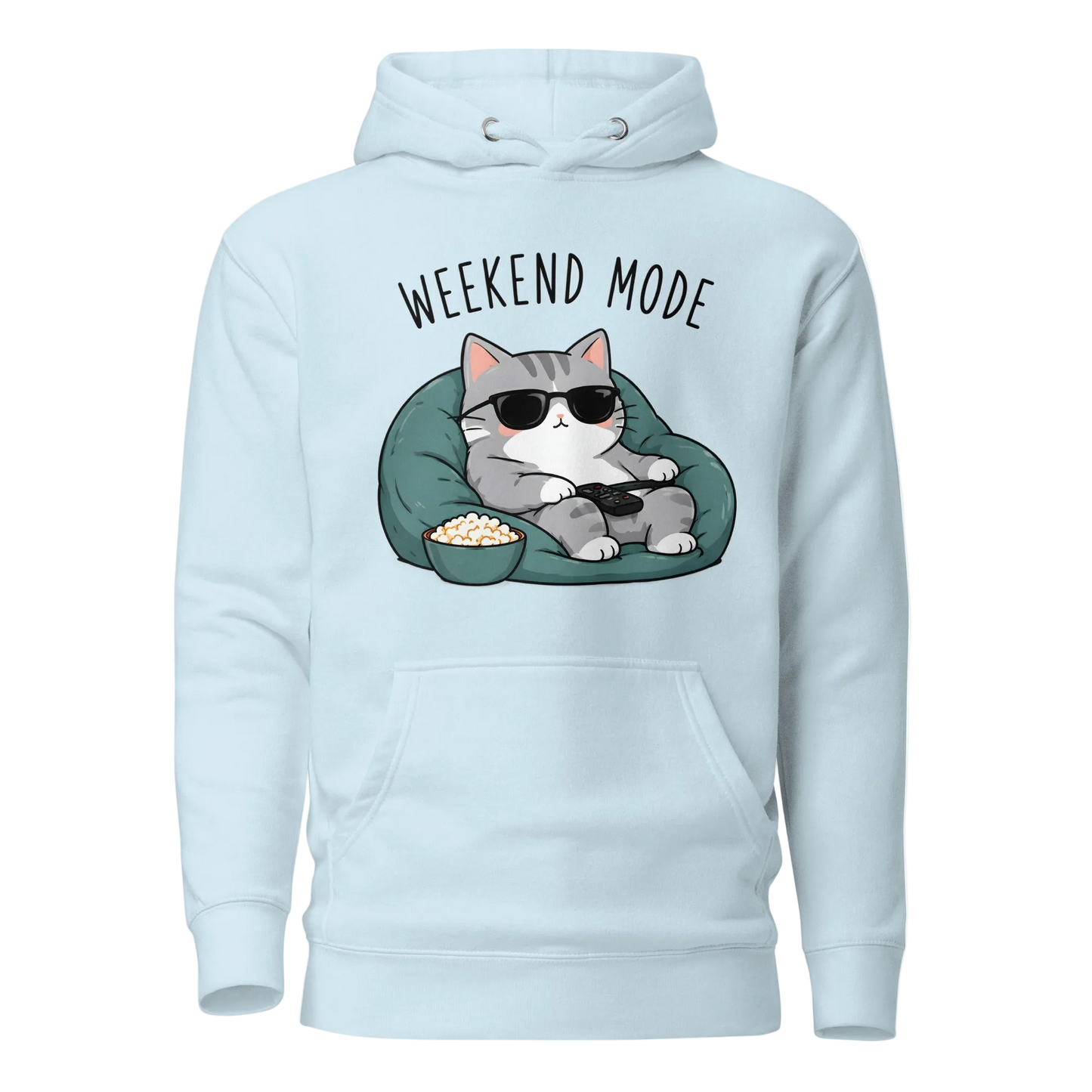 Weekend Mode Cat Hoodie – Unisex
