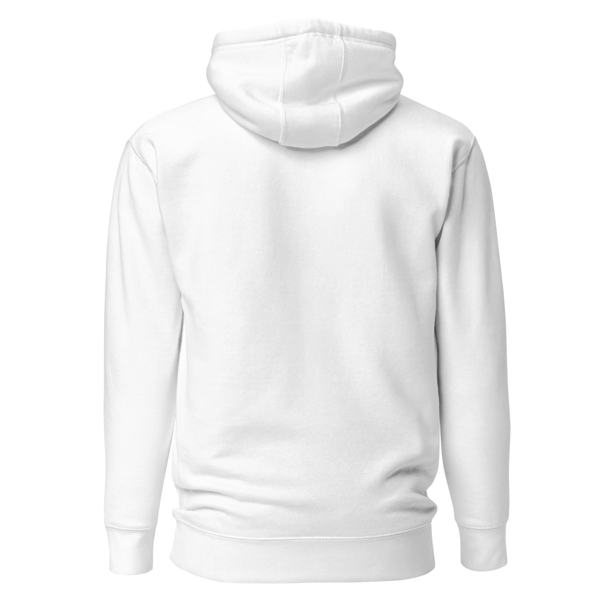 Color: White | Open Horizon hoodie back view