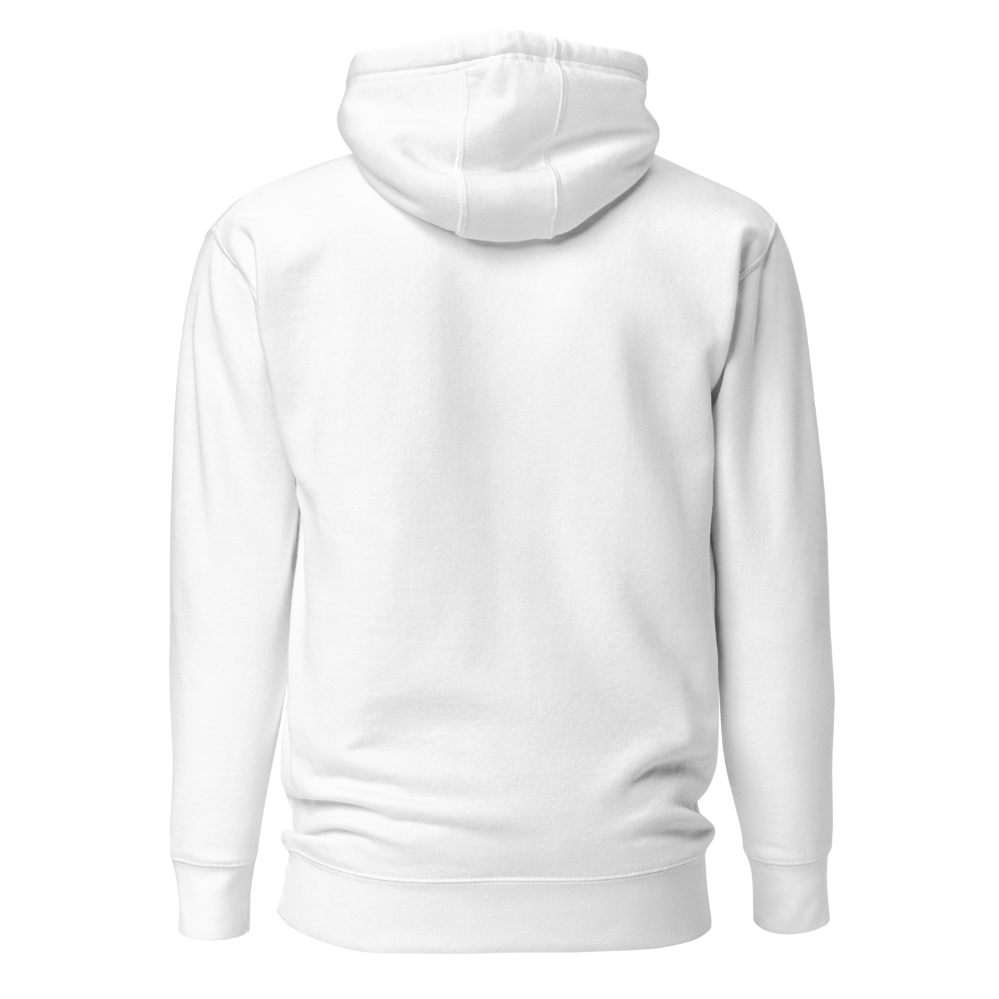 Color: White | Form Study hoodie back view