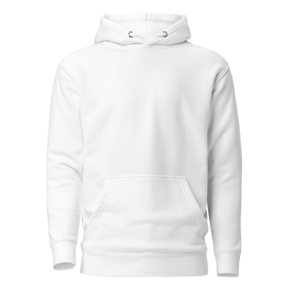 Color: White | Between Lines hoodie front view