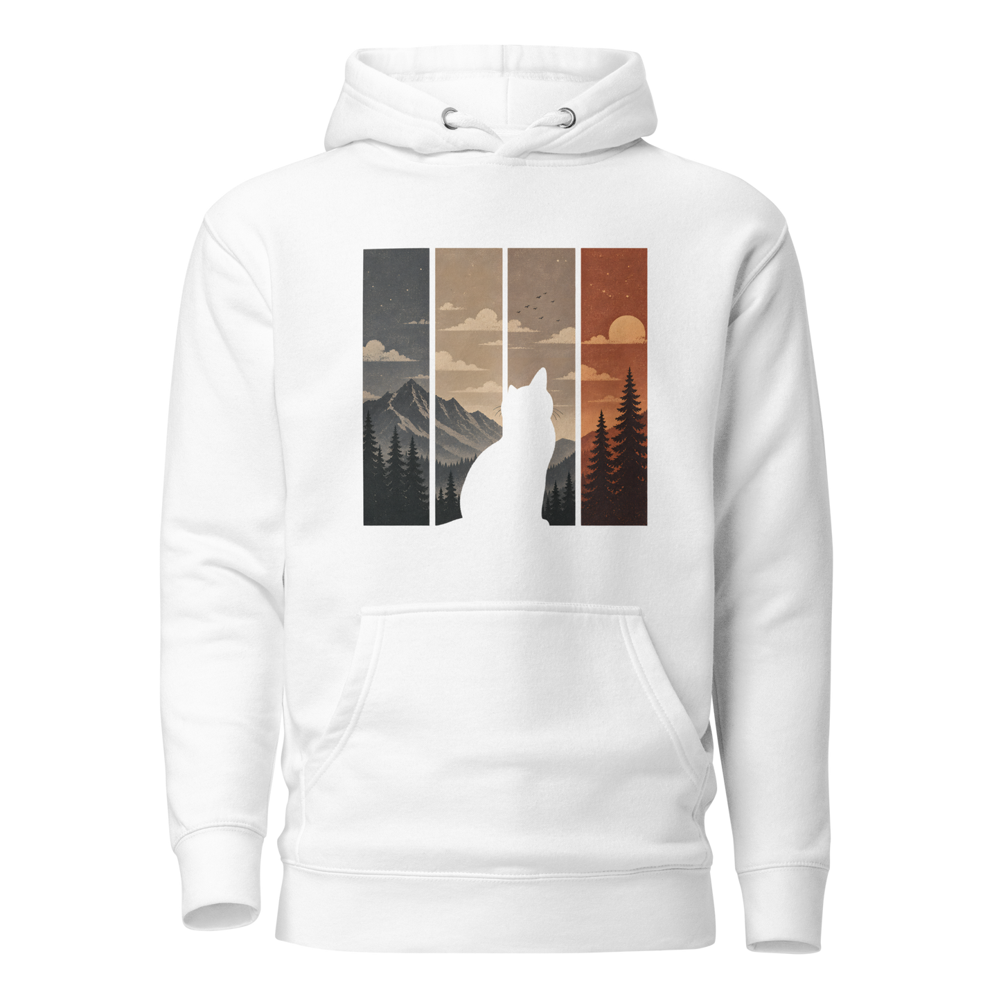Color: White | Open Horizon hoodie front artwork