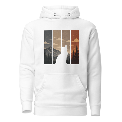 Color: White | Open Horizon hoodie front artwork