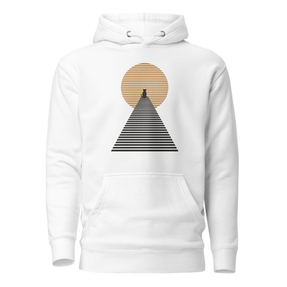Color: White | Ascent hoodie front artwork