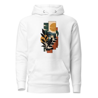Color: White | Wild Geometry hoodie front artwork