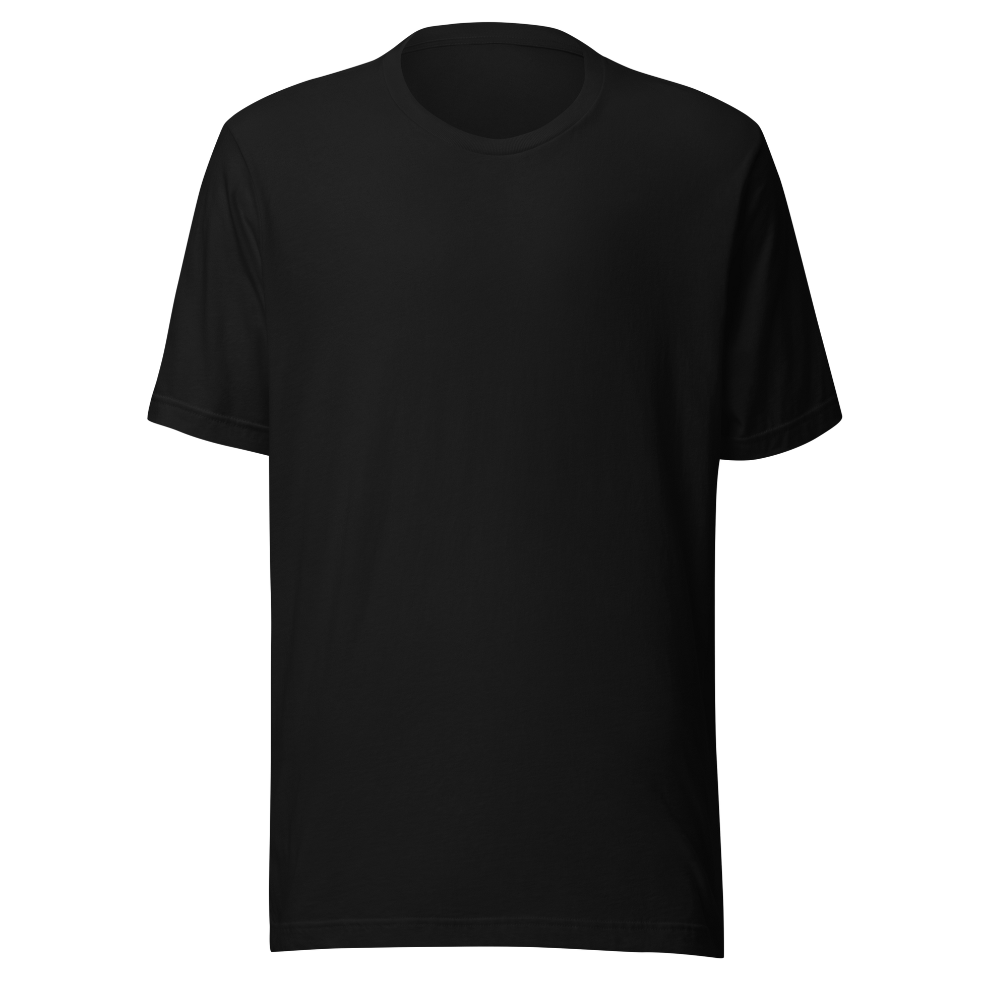 Color: Black | Still Point tee front view