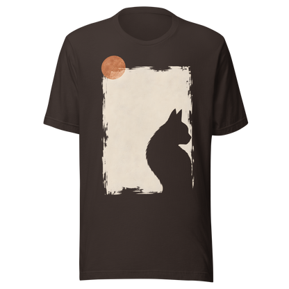 Color: Brown | Quiet Window tee front artwork