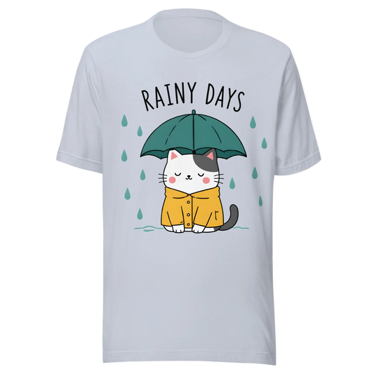 Rainy Days Cat T-Shirt – Unisex