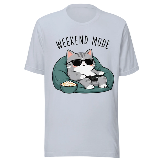 Weekend Mode Cat T-Shirt – Unisex