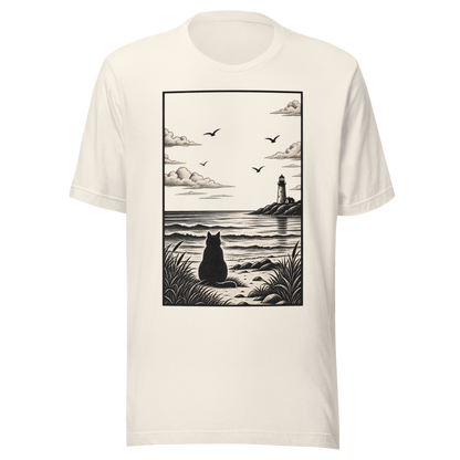 Color: Vintage White | Distant Shore tee front artwork