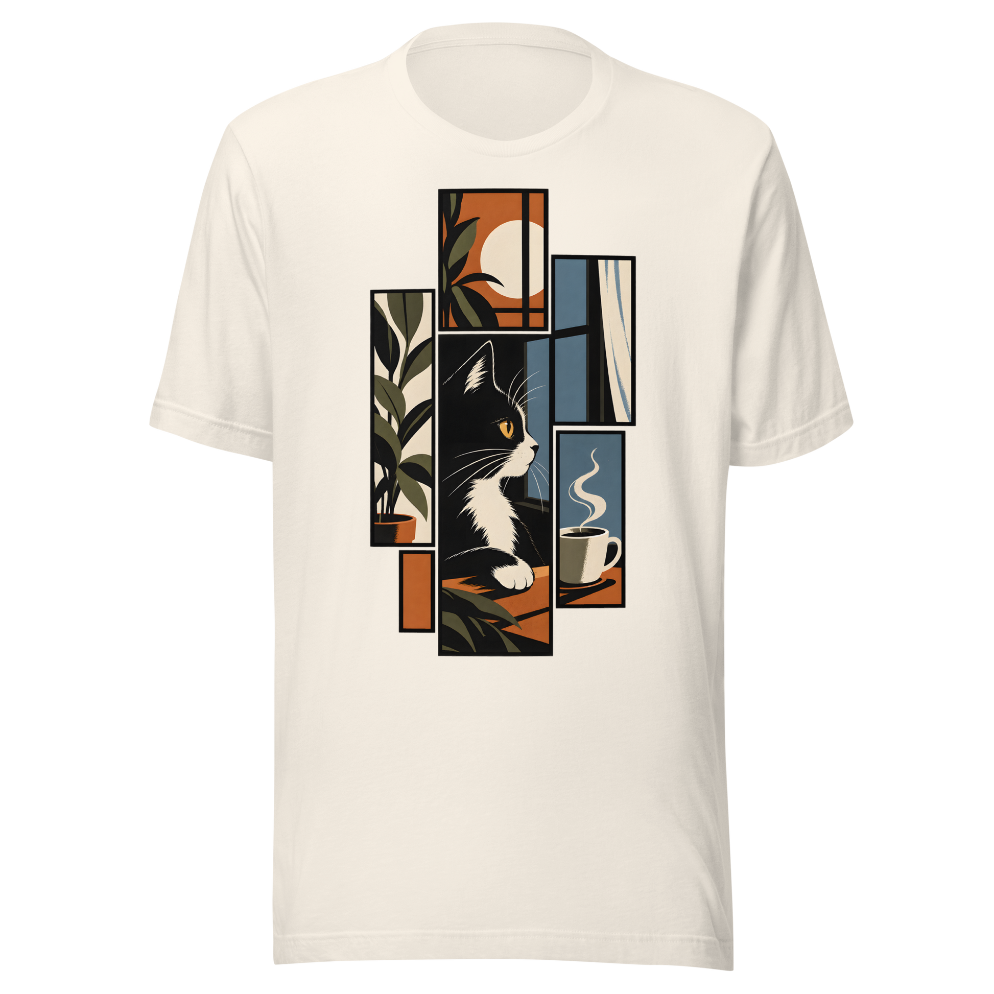 Color: Vintage White | Collected Forms tee front artwork