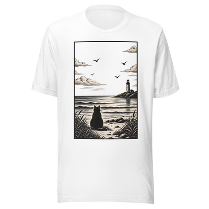 Color: White | Distant Shore tee front artwork