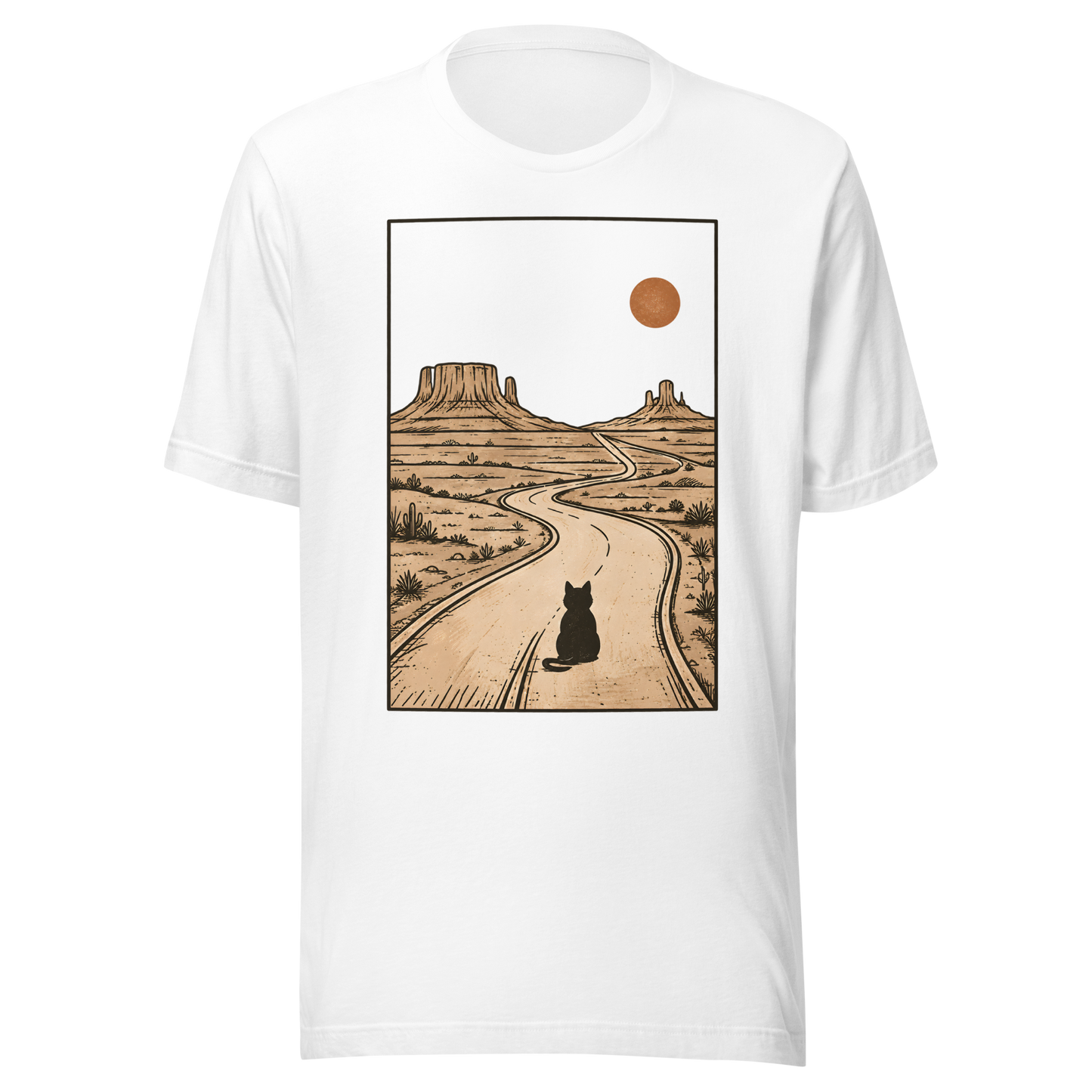 Color: White | Long Way Home tee front artwork